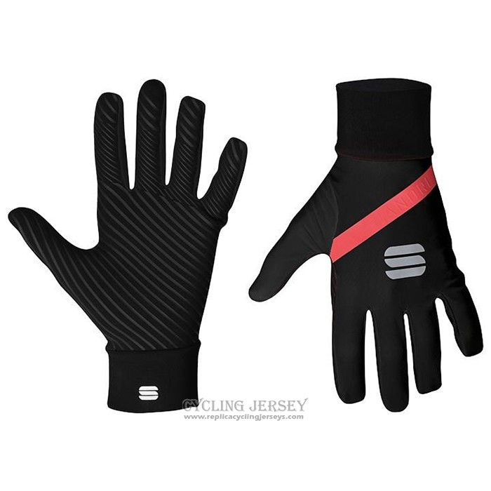 2021 Sportful Full Finger Gloves Cycling Red
